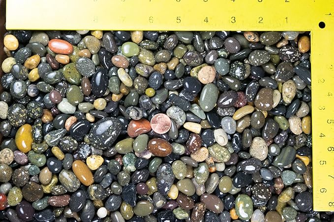 3 Lbs Large Beach Pebbles for Bonsai Tree Humidity Tray and Zen / Fairy Garden -qln