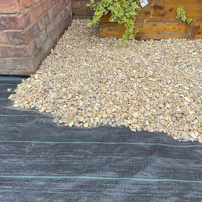Harrier Weed Control Fabric Membrane - 50gsm/100gsm - Heavy Duty (3ft x 33ft Woven (100gsm) with Pegs)