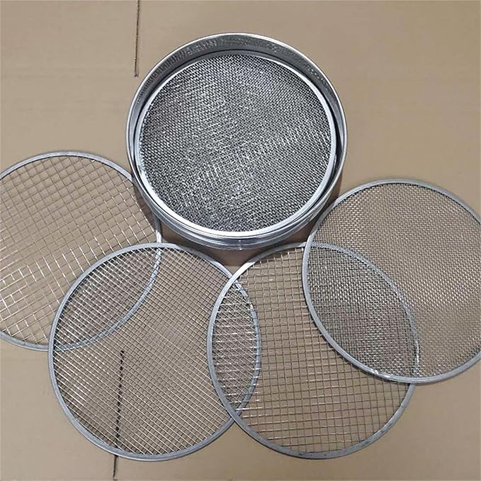 Stainless Steel Compost Sifter Garden Sieve Meshes Soil Sieve for Sawdust Grass Litter Compost Debris Garden Soil Filter