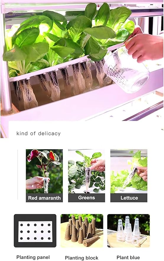 Indoor Garden Hydroponic Growing3 Tier Hydroponics Tower SetHydroponic PlanterPlant Vertical HydroponicsSuitable for Planting Lea
