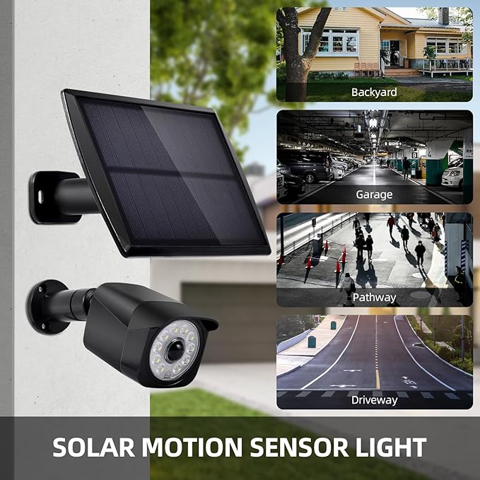 HURRISE Solar Outdoor Lights Bright Motion Sensor Outdoor Lights LED Outside Landscape Spotlights for Accent Uplighting Backyard (2 Sets)