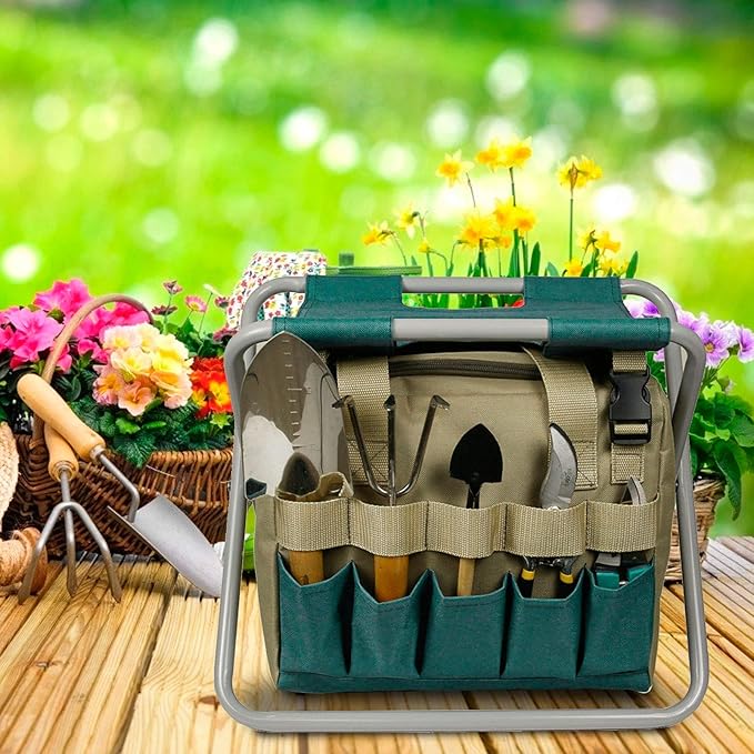 Gardening Stool Folding Tear Garden Folding Chair for Garden Gardening Gifts Camping