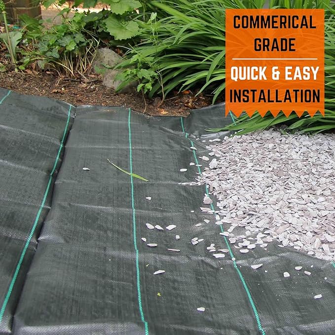 Vapor Barrier Supply -Woven Driveway Fabric 3.2oz - Commercial Landscape Fabric Drainage Fabric Underlayment Fabric Fabric Under Gravel Premium Landscape Fabric Heavy Duty (3.2oz - 3' x 500')