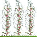 3 Pack Metal Garden Trellis for Climbing PlantsGreen Metal Garden Trellis for Vines Plant Rose Vegetable SupportLarge Decorative Outdoor Trellis