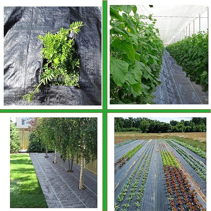 3FT*100FT Weed Barrier 3.2 oz Garden Ground Cover Fabric Heavy Duty Landscape Fabric Easy to Install for Gardening Tillage and Agriculture.