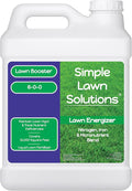 Commercial Grade Lawn Energizer- Grass Micronutrient Booster with Iron and Nitrogen- Liquid Turf Spray Concentrated Fertilizer- Any Grass Type All Year- Simple Lawn Solutions (2.5 Gallons)