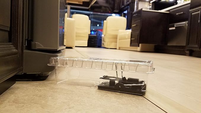 DoomBox™ Clear Enclosed Mouse Trap | Highly Effective and Keeps The Mess with The Mouse | Patented Click-It™ Closure Technology | Safe for Kids &amp Pets | Certified Child Resistant | Made in USA (10