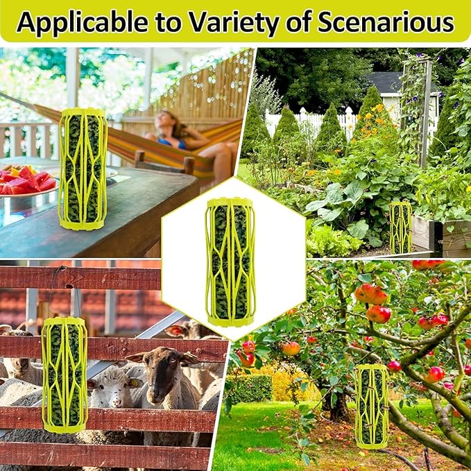4 Pack Carpenter Bee Traps for Outside Wasp Trap Outdoor Hanging Wasp Fly Catcher Fly Trap Indoor Killer Hunter for Hornet Gnat Mosquito Flying Insect