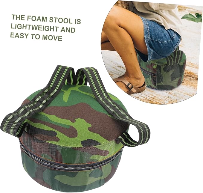 Happyyami Outdoor Field Work Stool Random Style Lightweight Breathable Sturdy Design for Safety