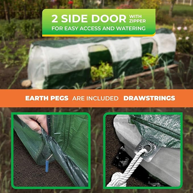 Bio Green SD300 2.6 x 2.3 x 9.8 ft. Polytunnel Super Dome