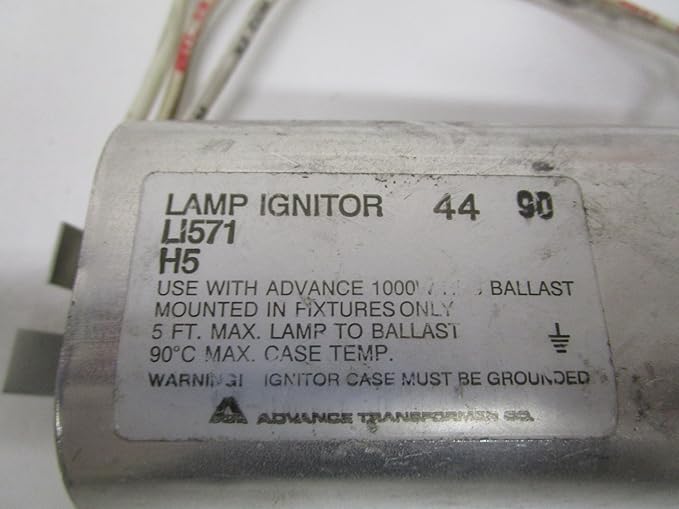 Philips Advance High Pressure Sodium HPS Ignitor 120V-480V 60Hz 1000W LI571H5