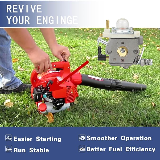 A021001881 Carburetor A021001882 for Echo PB-250 PB250 PB 250 Handheld Leaf Blower Replaces WTA-33 WTA-33-1 Carb with Air Filter Kit