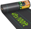 4ftx100ft Weed Barrier Landscape 3.2oz Fabric Heavy Duty Woven Weed Control Cloth Woven Geotextile Fabric for Underlayment Gardening Ground Commercial Driveway Weed Block Cover Mat