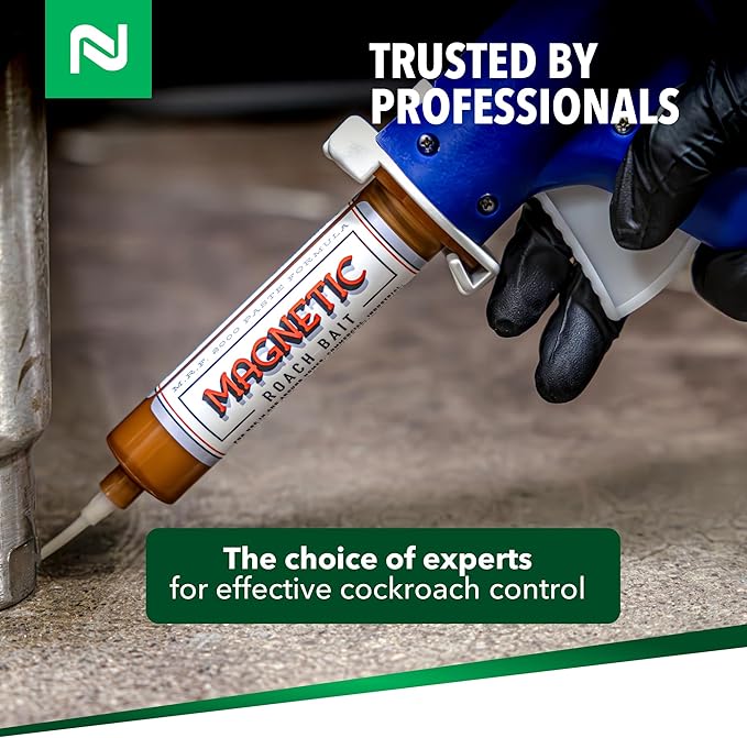 Nisus Magnetic Roach Bait Paste Formula Boric Acid Cockroach Control Long-Lasting Food Grade Ingredients 140 Grams