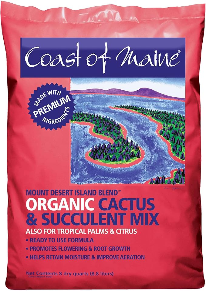Coast of Maine - Mount Desert Island Blend - Organic Cactus and Succulent Mix 8qt