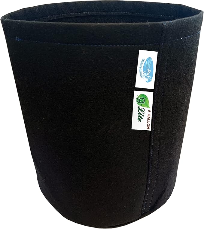 AutoPot 6 Pot GeoPot System with 5 Gallon Fabric Pots - Self-Watering Gravity-Fed Hydroponic System (6Pot with 25 gal PRO Flexi Tank) Indoor Black