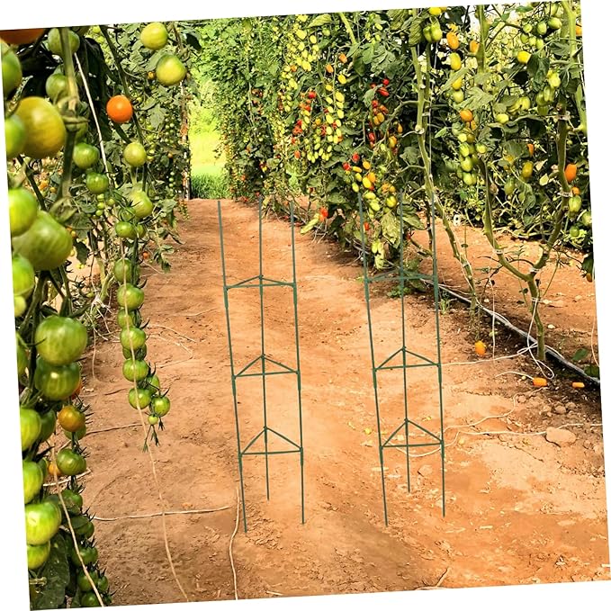 3Sets Metal Garden Trellis for Climbing Plants Durable Support Frame for Potted Plants Unique Design for Flowering Vines Vegetables for Charming Outdoor Spaces