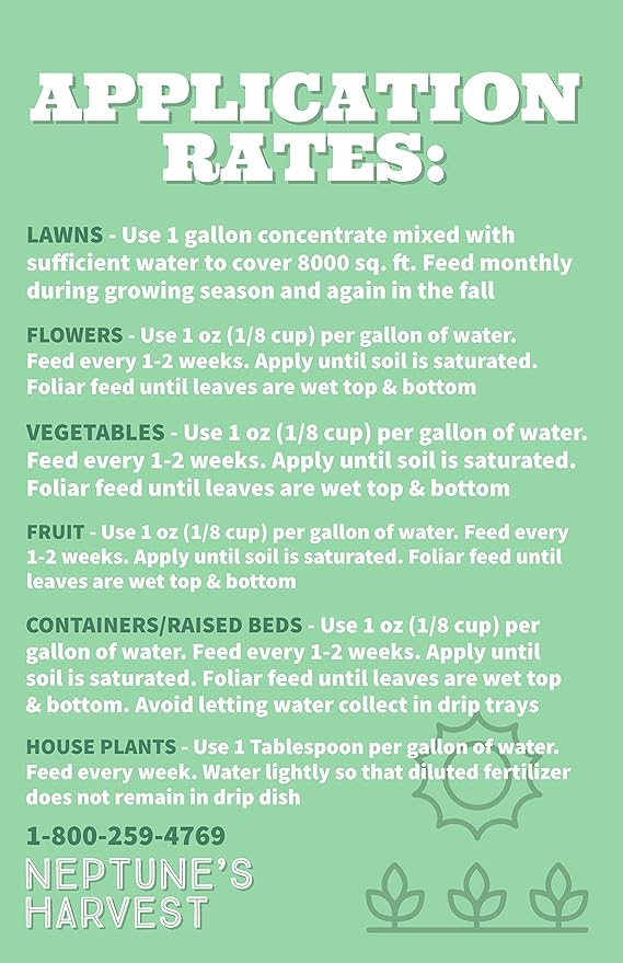 Neptune's Harvest Seaweed Fertilizer 0-0-1 (5 Gallon)