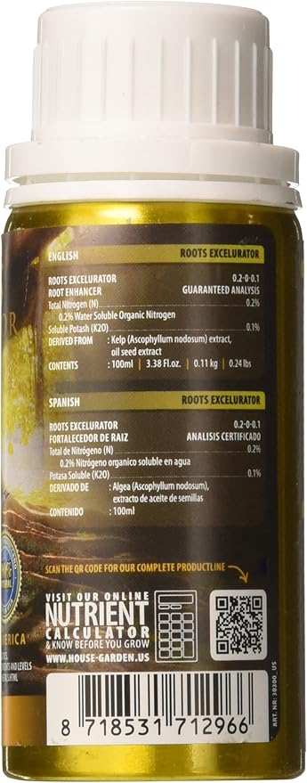 House &amp Garden Roots Excelurator Gold for Plant Cuttings and Seedling 100-ml