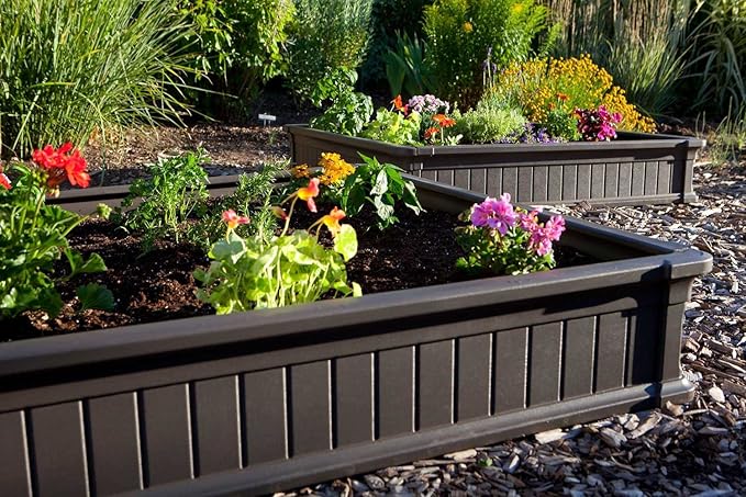 LIFETIME 60065 Raised Garden Bed 4 by 4 Feet 1 Bed