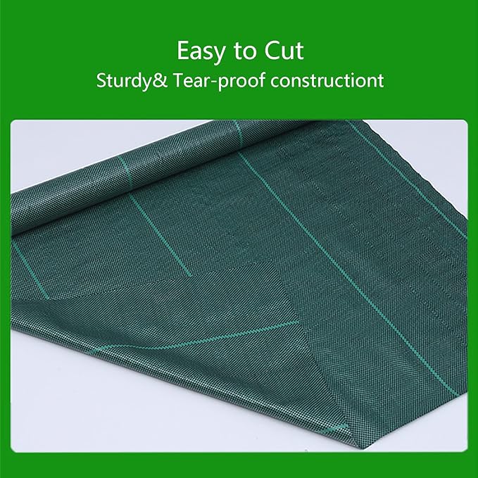 Weed Control Membrane High Permeability Weed Barrier Fabric Resistant Garden Underlay Weed Control Mat for Artificial Grass Patios Paths Flower Beds