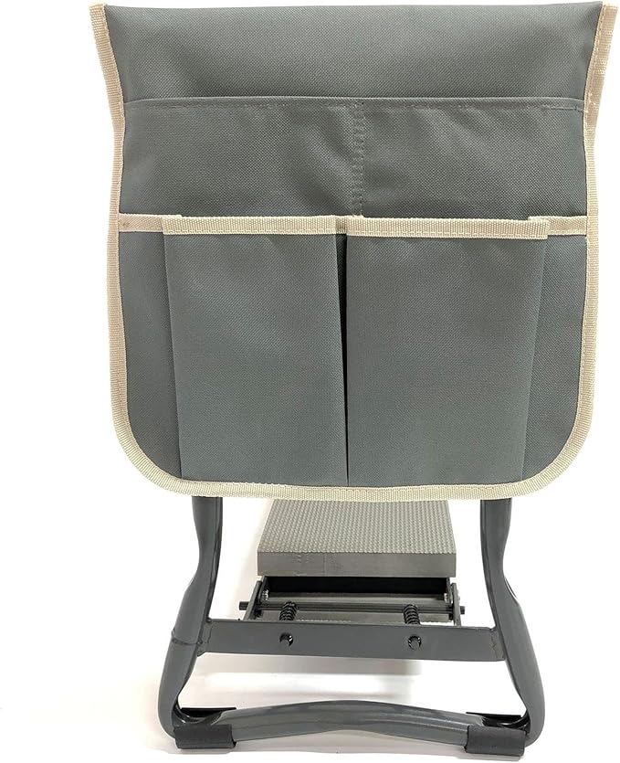 KANDUO Folding Garden Kneeler and Seat Garden Bench Sturdy Garden Stools with Soft Gardener Kneeling Pad Cushion &amp Tools Pouch for Outdoor Gardening