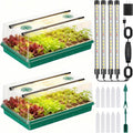 Seed Starter Tray Seed Starter Kit with Grow Lights Color Change Grow Lights for Seed Starting Kit 3 Timming Set Indoor Plant Growing Kit for Gardeners Germination Trays Kits Gardening Gifts