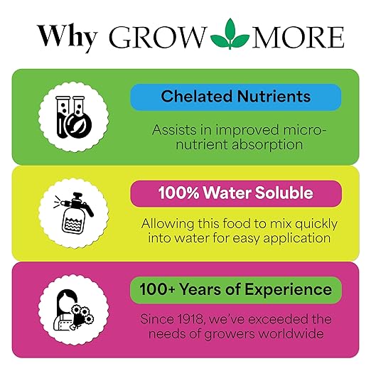 Grow More Super Bloomer 15-30-15 Fertilizer - 3lbs of Flower Fertilizer Bloom Booster for More Colorful Blooms &amp Blossoms - Flower Food for Flowers of All Types with Chelated Iron &amp Manganese