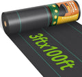 3ftx100ft Weed Barrier Landscape 3.2oz Fabric Heavy Duty Woven Weed Control Cloth Woven Geotextile Fabric for Underlayment Gardening Ground Commercial Driveway Weed Block Cover Mat