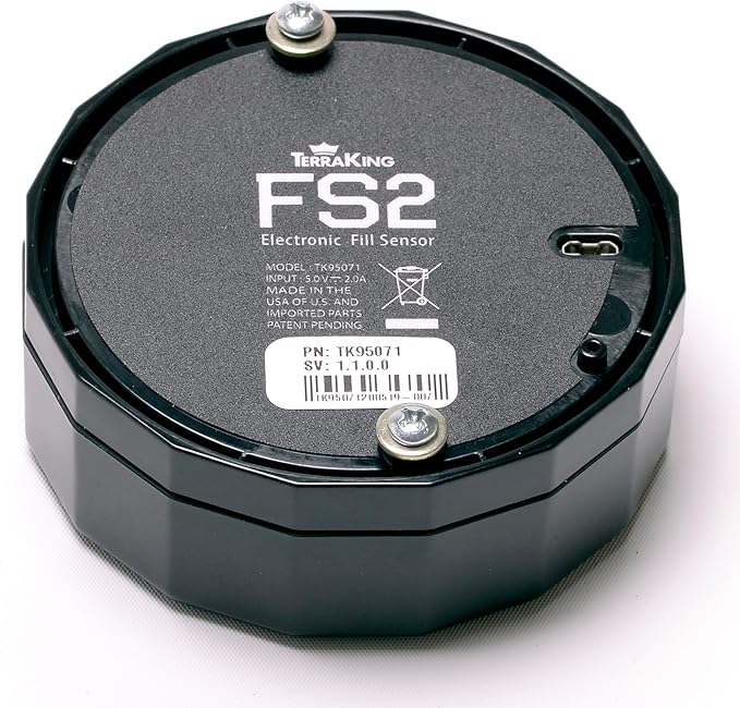 TK95073 FS2 Material Collection Fill Sensor Designed for Most Baggers or Leaf/Material Collection Systems Rechargeable Battery USB Cable Included
