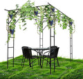 118'' L x 79'' W x 90.5'' H Grape Vine Trellis - Large Outdoor Garden Arch Trellis Plant Climbing Pergola Used for Arbour Gazebo Trellis for Backyard Decoration