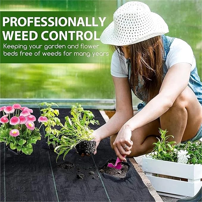 Weed Barrier Fabric Anti-Weed Mesh Geotextile for Weed Control Agricultural Mulch Cloth Greenhouse Weeding Mat Water Permeable