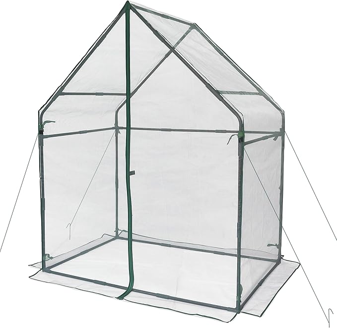 Gardzen Mini Greenhouse with Mesh Cover Portable Outdoor Greenhouse Enhanced Ventilation Ideal for Spring Summer &amp Fall 36.2(L) x53.3(W) x66.1(H)