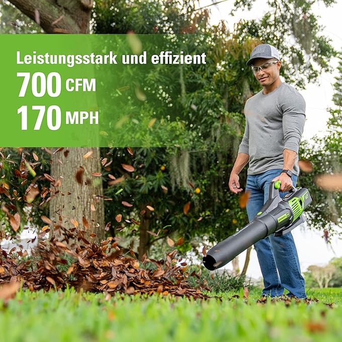 Greenworks Pro Bare Tool 60-Volt Max Lithium Ion 610-CFM GEN2 Brushless Cordless Electric Leaf Blower Battery and Charger Not Included