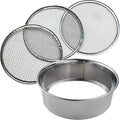 Wazakura 3PCS Soil Sieve Set 8-1/4 inch (210mm)3 Sieve Mesh Filter Sizes Japanese Bonsai Gardening Tool - 8-1/4inch(210mm)