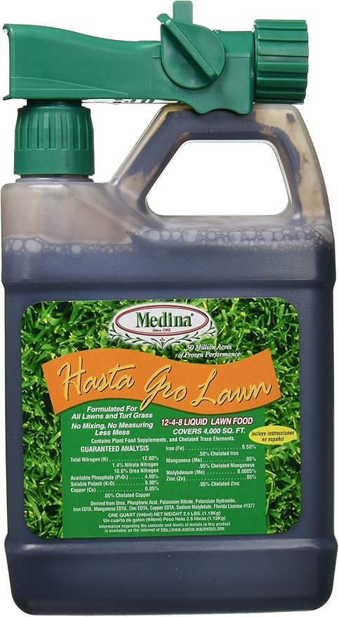 Model 100046955 Product 12-4-8 Ready-to-Spray HastaGro Lawn Size 1 Quart Set of 4