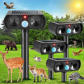 4Pack Ultrasonic Cat Repellent Outdoor to Keep Cats AwaySolar Ultrasonic Animal Repellent Outdoor with Motion ActivatedSolar Cat Repellent for YardVegetable PatchGardenLawn