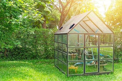 Quietcool UTF-SLR-03 Solar Utility Fan - Perfect for Backyard Sheds Greenhouses Portable Restrooms and More - Solar Shed Fan - Solar Powered (UTF-SLR-03)