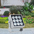 LED Garden Spotlights - Outdoor Waterproof IP65 Floodlights - 110-230V Long Distance Beam Lights for Buildings Villas Hotel Lighting - Red LED Landscape Lights