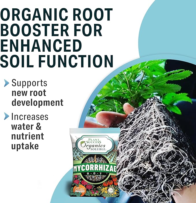 Mycorrhizal Fungi OMRI Organic Root Enhancer for Plant Success Super Potent 20 Strain ECTO and ENDO Blend for Trees Vegetables and Houseplants Beneficial Bacteria Included Treats 14000 Plants