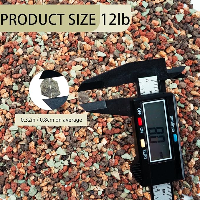 12lb Mix Lava Rocks Pebbles for Plant Pumice Potting Soil Mix Decorative Top Dressing Landscaping Gritty Rock for Succulent Bonsai Cactus Vase Filler