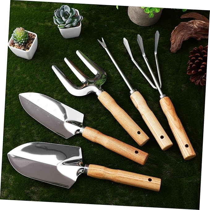 BESPORTBLE Garden Tools Kit for Women Plant Care Tools Stainless Steel Handles Trowel Set Indoor Outdoor Gardening Gifts
