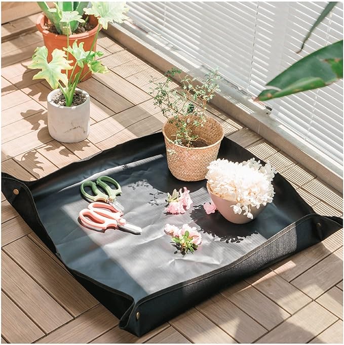 Gardening Potting Plant Planting for Indoor Plants Repotting Mat Change Soil Plant Care for Succulent Flower Plant Transplanting Foldable Protable Thicken (Size : 75 * 75cm)