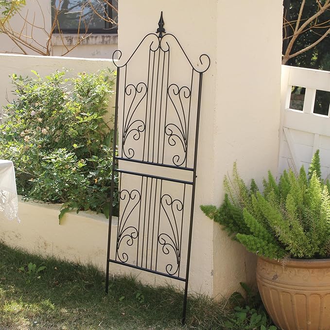 1 Pack Trellis for Climbing Plants Outdoor 59 H x 22 W Rustproof Sturdy Garden Trellis Climbing Plant Support Structure for Climbing Cucumber Tomato Rose Vegetable Flower Plant Trellises