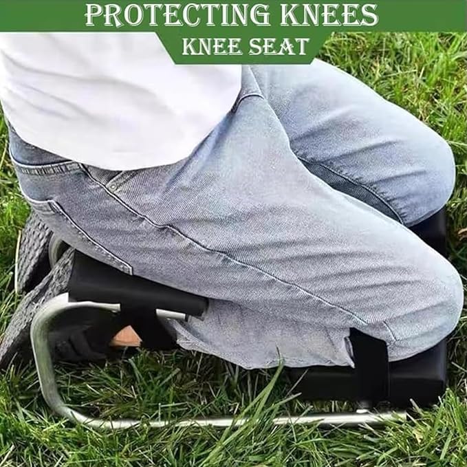 Knee Seat for Gardening 2024 New Knee Seat Leg Brace for Gardening Knee Seat for Garden One Leg Protecting Knees Seat for Farm Work(Black+Red)