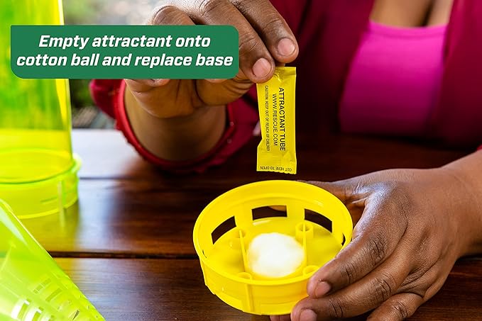 RESCUE! Yellowjacket Attractant – for RESCUE! Reusable Yellowjacket Traps – 4 Week Supply - 18 Pack