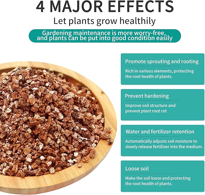 Organic Vermiculite Bulk2QT Perlite for Plants Organic Perlite Horticultural Soil Amendment for Indoor