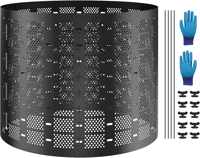 VEVOR Compost Bin 220 Gallon Outdoor Expandable Composter Easy to Setup &amp Large Capacity Composting Bin Fast Creation of Fertile Soil