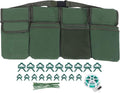 Gardening Tools Set with Green Waist Bag Plant Support Clips and Adjustable Cable Ties Kit