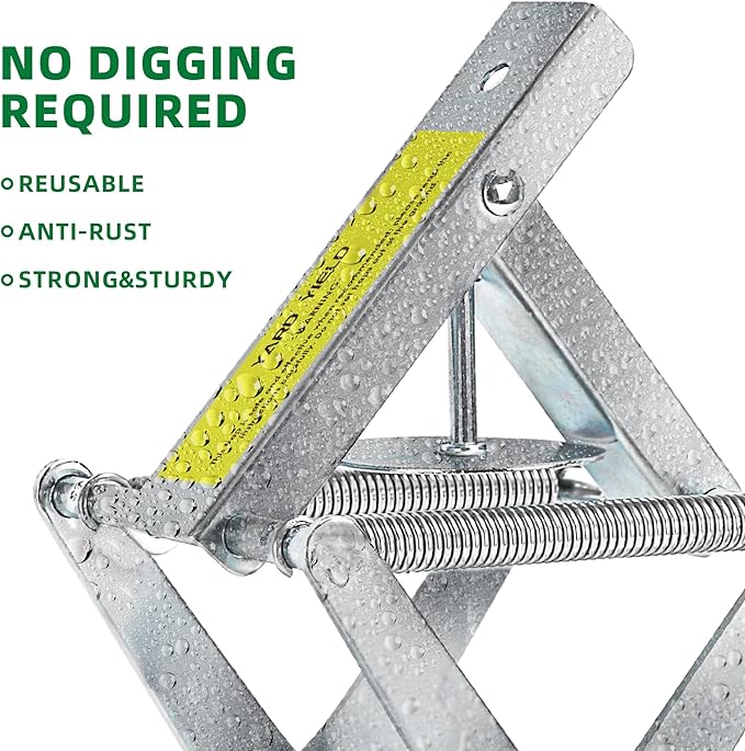 Mole TrapGalvanized Steel Scissor TrapReusable and Easy-Set Quick Capture Solution for Moles and Gophers in Lawns (Silver)